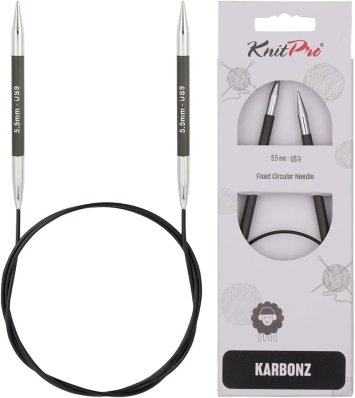 41171 Спиці кругові Karbonz KnitPro 60 см 5.50 мм - 1