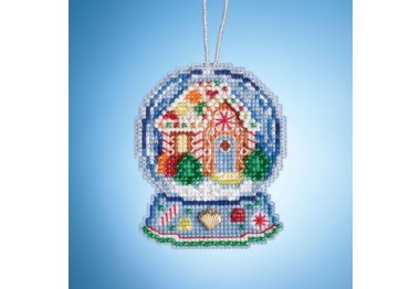 вишивка гладдю MH161932 Пряниковий будиночок Куля. Набір для вишивки в змішаній техніці Mill Hill