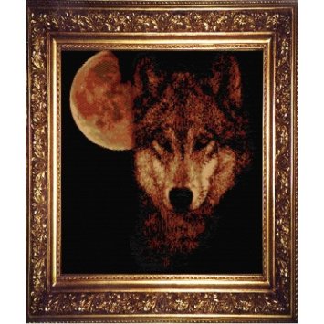 NMK006 Волк. Набор мозаичного бисероплетения - 1