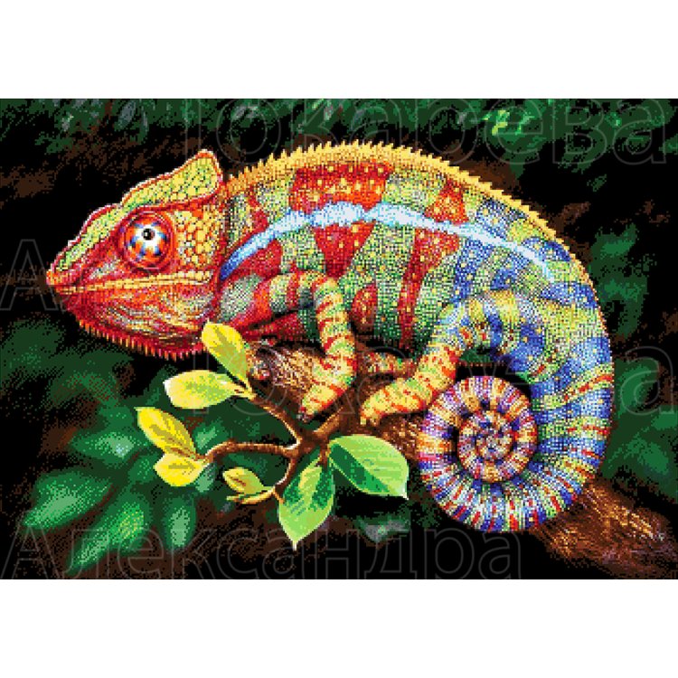 56-2944-НХ Хамелеон. Набор для вышивания бисером ТМ Токарева А. - 1