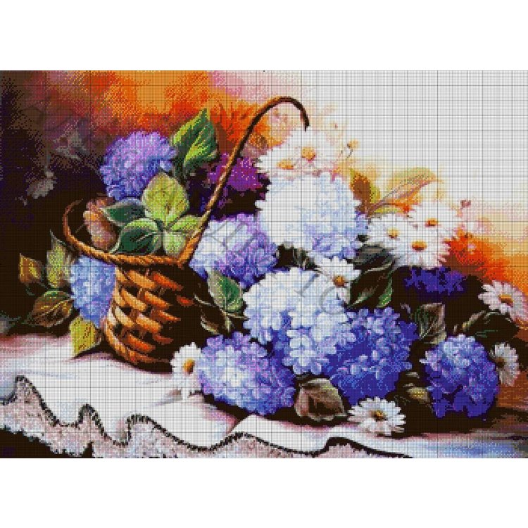 40-3008-НК Корзина сирени. Набор Для вышивки бисером ТМ Токарева А. - 1