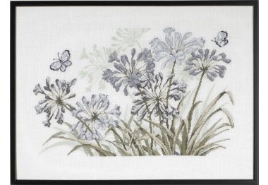  70-0450 Серый агапант (Grey Agapanthus. Набор для вышивания крестом PERMIN