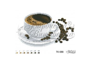  ТК-088 Запашна кава. Схема для вишивки бісером (габардин) ТМ Барвиста Вишиванка