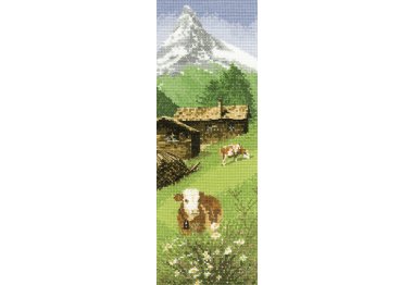  H524 Альпійська галявина. Набір для вишивки хрестиком Heritage Crafts