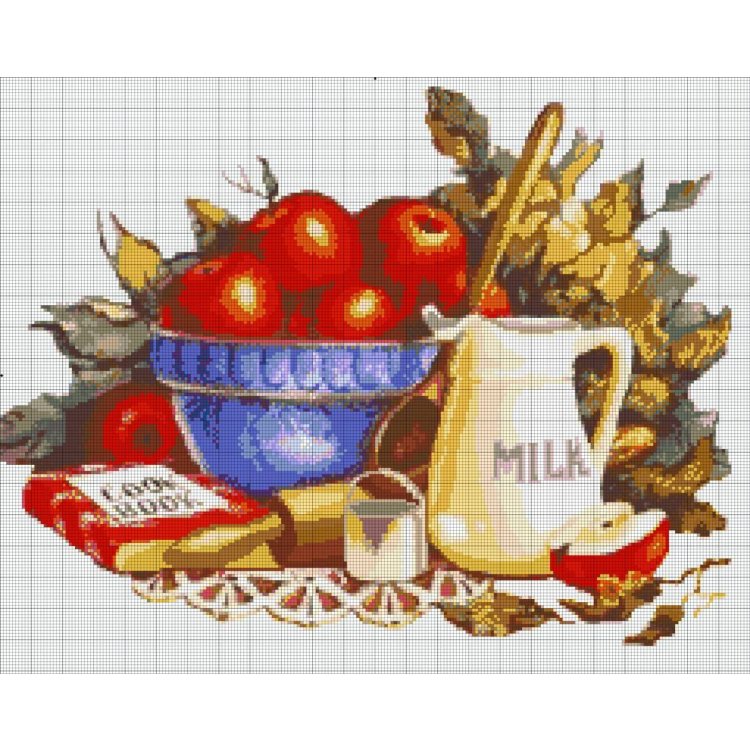 33-1419-НК Кухонний натюрморт. Набір для вишивання бісером ТМ Токарєва А. - 1 33-1419-НК Кухонний натюрморт. Набір для вишивання бісером ТМ Токарєва А. - 1