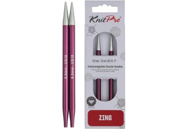 спицы для вязания 47507 Спицы съемные Zing KnitPro, 6.00 мм