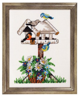 92-7100 Годівниця (Birdtable. Набір для вишивання хрестом PERMIN - 1
