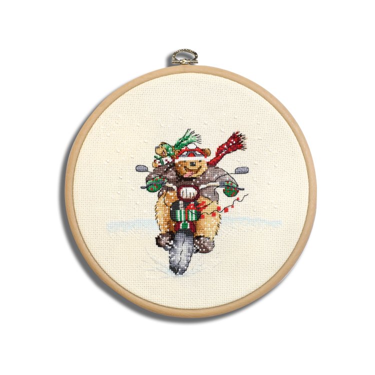 N044 Шалений ведмідь. Набір для вишивки хрестом Кольорова - 1