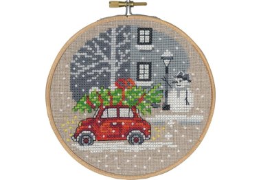  13-8240 Червоний Фіат (Red Fiat. Набір для вишивання хрестом PERMIN