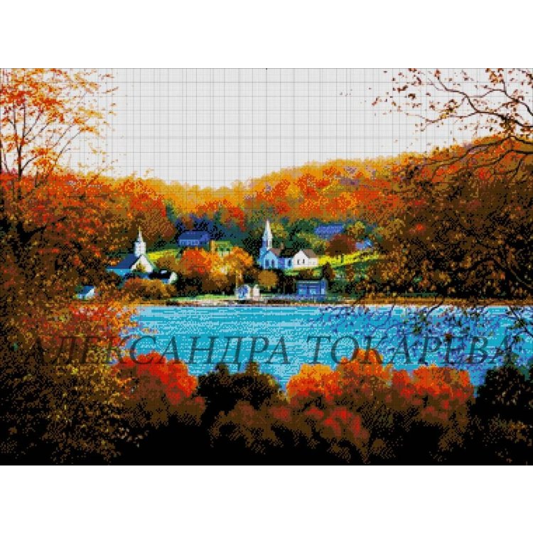 40-3536-НА Альпийская деревушка. Набор Для вышивки бисером ТМ Токарева А. - 1