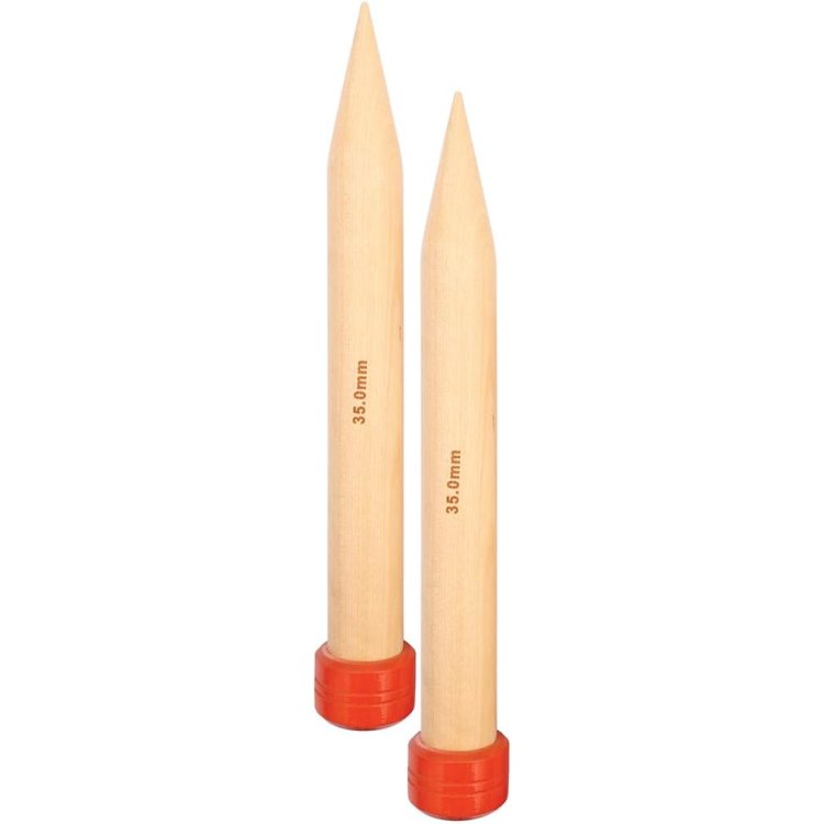 35257 Спицы прямые Jumbo Birch KnitPro, 30 см, 35.00 мм - 1 35257 Спицы прямые Jumbo Birch KnitPro, 30 см, 35.00 мм - 1