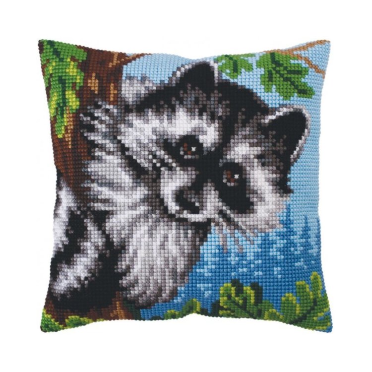 5273 Little raccoon. Набір для вишивки хрестиком Collection D'Art - 1