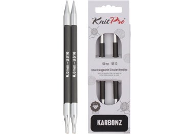спицы для вязания 41309 Спицы съемные Karbonz KnitPro 6.00 мм