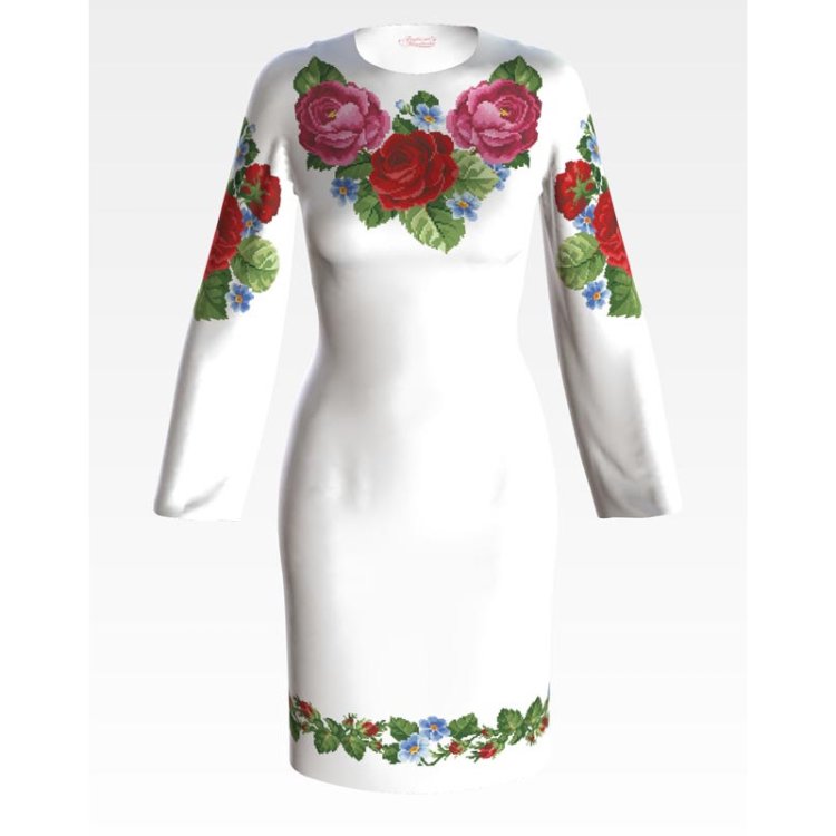 Платье женское (заготовка для вышивки) ПЛ-008 - 1