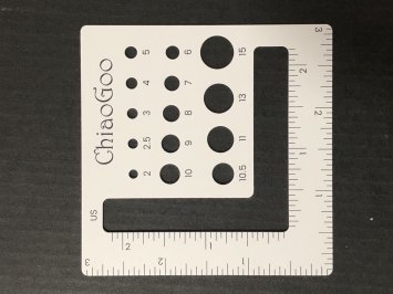 Шкала розмірів спиць- квадрат 7,5см арт. 1091-3 ChiaoGoo - 1