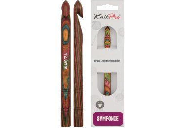  20715 Крючок вязальный односторонний Symfonie Wood KnitPro, 15 см, 12.00 мм