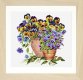 601 Potted Pansies Linen. Набір для вишивки хрестом Thea Gouverneur - 1 601 Potted Pansies Linen. Набір для вишивки хрестом Thea Gouverneur - 1