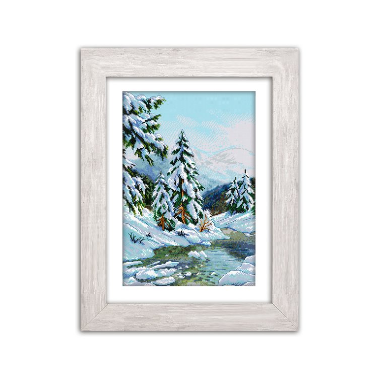 N003 Зимняя сказка. Набор для вышивки крестом Кольорова - 1 N003 Зимняя сказка. Набор для вышивки крестом Кольорова - 1