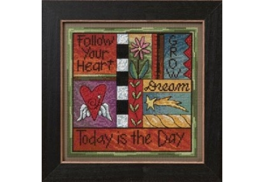 вышивка гладью ST152104 Сегодня тот день. Набор для вышивки в смешанной технике Mill Hill