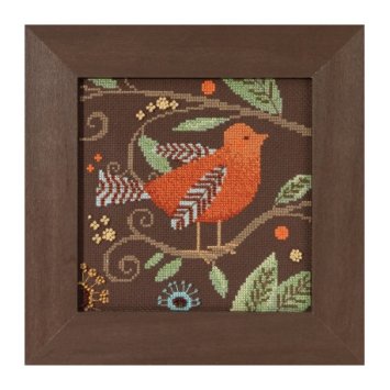 DM301813 Оранжевая птица. Набор для вышивки в смешанной технике Mill Hill - 1