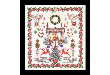  2077 Christmas Design Linen. Набор для вышивки крестом Thea Gouverneur