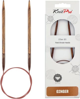 31128 Спицы круговые Ginger KnitPro, 120 см, 3.75 мм - 1