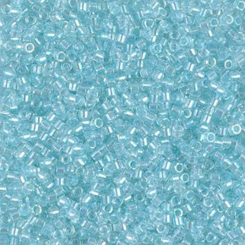 DB-1672 Бісер Miyuki Delica Beads 11/0 (прозорий райдужний блакитний) - 1 DB-1672 Бісер Miyuki Delica Beads 11/0 (прозорий райдужний блакитний) - 1