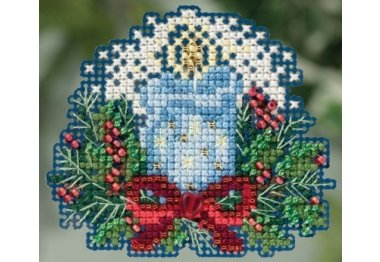 вишивка гладдю MH185306 Свічка. Набір для вишивки в змішаній техніці Mill Hill