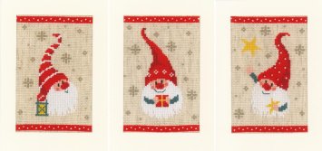 PN-0184428 Christmas gnomes. Набор для вышивки крестом Vervaco - 1