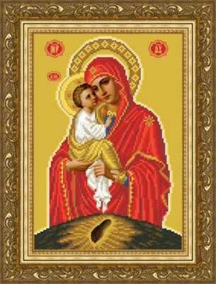 ТО-083 Почаевская Икона Божией Матери. Схема для вышивки бисером (габардин) ТМ Барвиста Вишиванка - 1