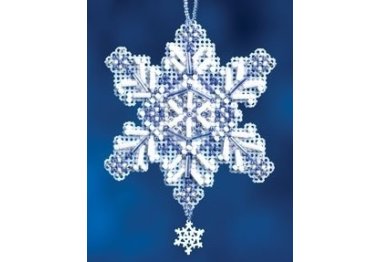 вишивка гладдю MH162304 Сапфіровий кристал. Набір для вишивки в змішаній техніці Mill Hill