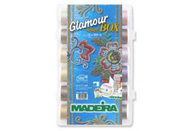  8061 Коробка ниток "Glamour"№12 металлик (18x200м)