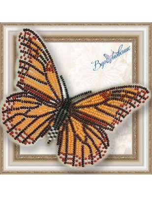 BGP-001 3D Метелик Данаїда Монарх. Набір для вишивки бісером ТМ Вдохновение - 1