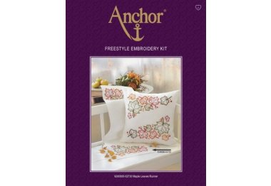  Набір для вишивки доріжки гладдю Кленове листя Anchor арт. 02730