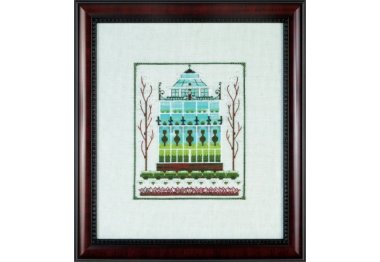  NC305 Winter Topiary//Зимовий топіарій. Схема для вишивки хрестиком на папері Nora Corbett