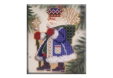 вишивка гладдю MHWS8 Морозяний Санта. Набір для вишивки в змішаній техниці Mill Hill