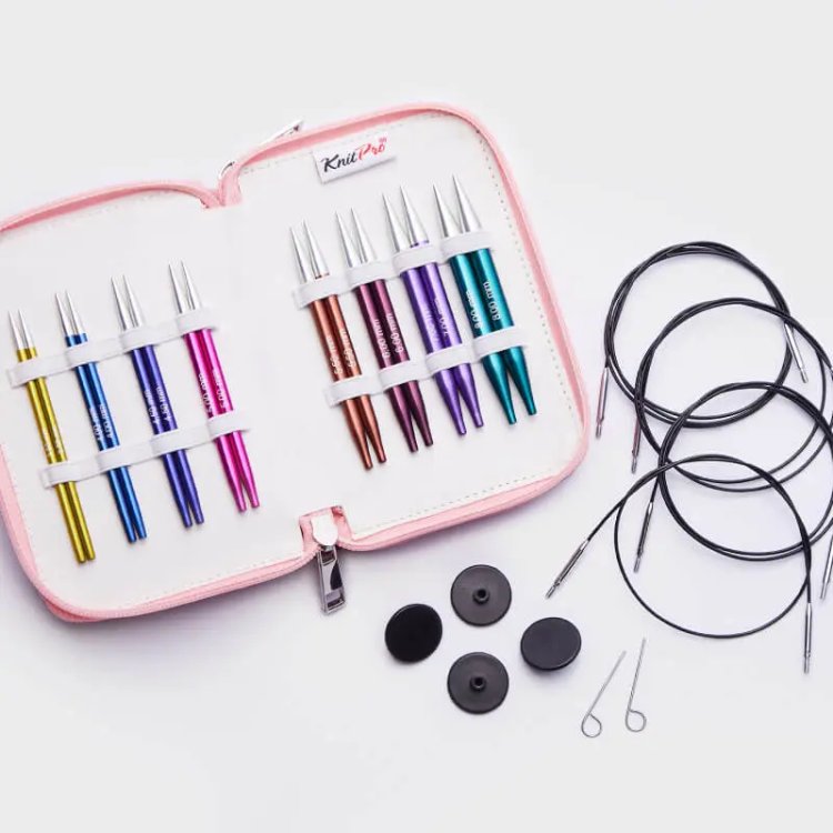 47425 Набір змінних кругових спиць 10 см ZING, вкорочені KnitPro - 4