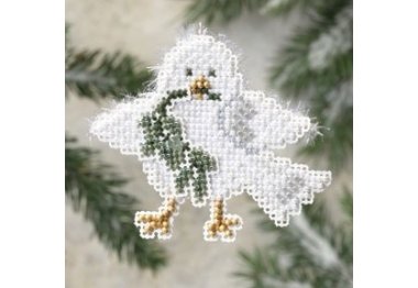 вишивка гладдю MH189304 Пухнастий голуб. Набір для вишивки в змішаній техніці Mill Hill вишивка гладдю MH189304 Пухнастий голуб. Набір для вишивки в змішаній техніці Mill Hill