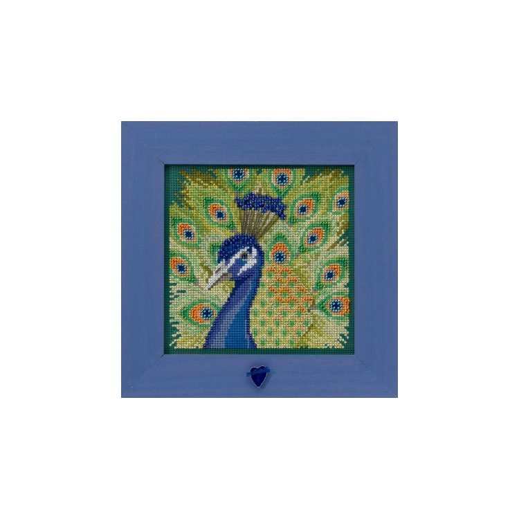 MH142016 Гордий Павич. Набір для вишивки в змішаній техниці Mill Hill - 1