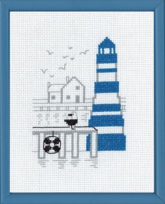 13-7122 Блакитний маяк. Набір для вишивання хрестом PERMIN - 1