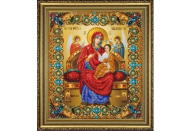  Набор для вышивки бисером Икона Божией Матери Всецарица Р-415 ТМ Картины бисером