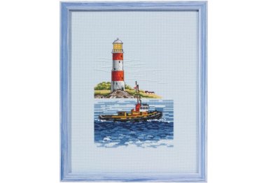 92-2108 Лодка/Маяк. Набор для вышивания крестом PERMIN 92-2108 Лодка/Маяк. Набор для вышивания крестом PERMIN
