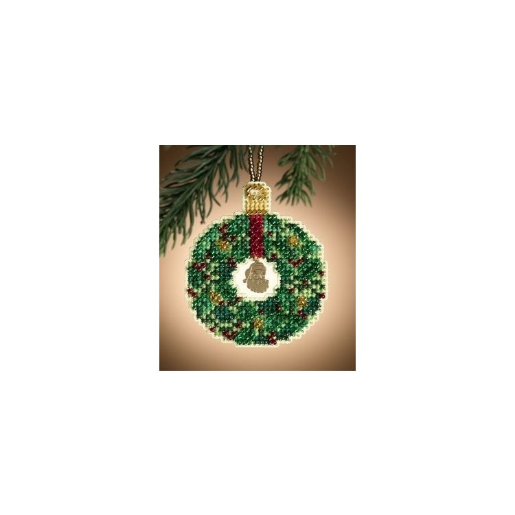 MH161305 Изумрудный венок. Набор для вышивки в смешанной технике Mill Hill - 1