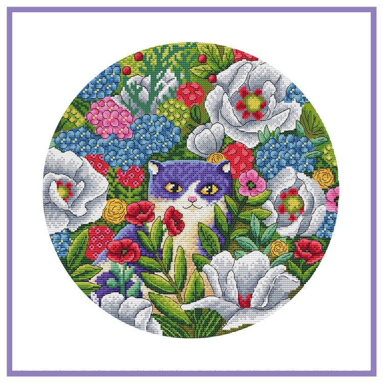 Набор для вышивки крестом Котомания. Маковка Ksenya project 10-006 - 1