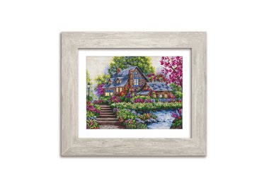  N076 Дом в саду. Набор для вышивки крестом Кольорова