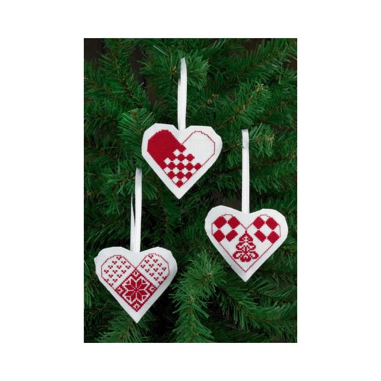 01-4272 Серце. Набір для вишивання хрестом PERMIN - 1 01-4272 Серце. Набір для вишивання хрестом PERMIN - 1