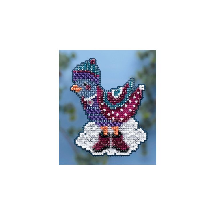 MH184303 Зимовий птах. Набір для вишивки в змішаній техніці Mill Hill - 1