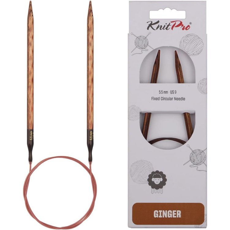 31132 Спицы круговые Ginger KnitPro, 120 см, 5.50 мм - 1