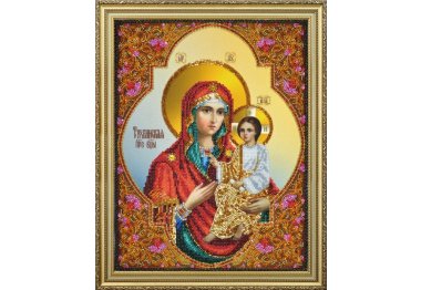  Набір для вишивки бісером Тихвинська ікона Божої Матері Р-377 ТМ Картини бісером