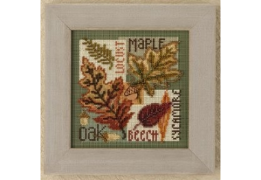 вышивка гладью MH149204 Осенние листья. Набор для вышивки в смешанной технике Mill Hill